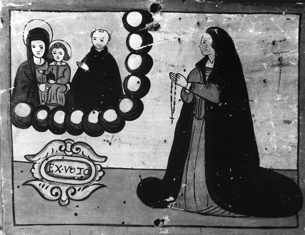apparizione della Madonna (dipinto) - ambito romano (seconda met&agrave; sec. XV